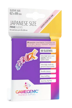 Gamegenic Prime Japanese Sized Sleeves Purple (60ct)