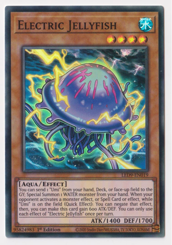 Electric Jellyfish (Super Rare) LED9EN019 YuGiOh! Single Card