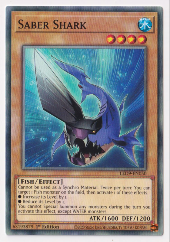 Saber Shark (Common) : LED9-EN050 - Yu-Gi-Oh! Single Card Saber Shark (Common) : LED9-EN050 - Yu-Gi-Oh! Single Card