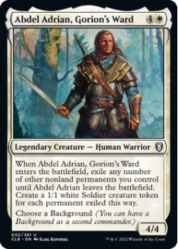 Abdel Adrian, Gorion's Ward : 002/361 COMMANDER LEGENDS: BATTLE FOR BALDUR'S GATE - Magic the Gathering Single Card