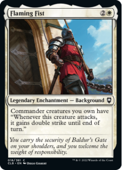 Flaming Fist : 018/361 COMMANDER LEGENDS: BATTLE FOR BALDUR'S GATE - Magic the Gathering Single Card
