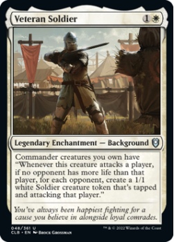 Veteran Soldier : 048/361 COMMANDER LEGENDS: BATTLE FOR BALDUR'S GATE - Magic the Gathering Single Card