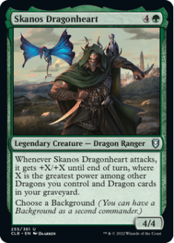 Skanos Dragonheart : 255/361 COMMANDER LEGENDS: BATTLE FOR BALDUR'S GATE - Magic the Gathering Single Card