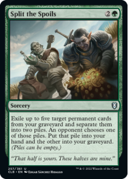 Split the Spoils : 257/361 COMMANDER LEGENDS: BATTLE FOR BALDUR'S GATE - Magic the Gathering Single Card