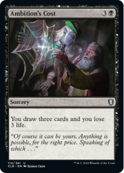 Ambition's Cost : 110/361 COMMANDER LEGENDS: BATTLE FOR BALDUR'S GATE - Magic the Gathering Single Card