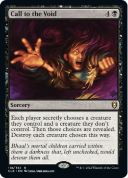 Call to the Void : 118/361 COMMANDER LEGENDS: BATTLE FOR BALDUR'S GATE - Magic the Gathering Single Card