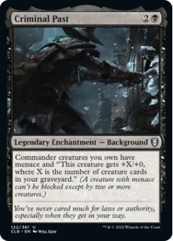 Criminal Past : 122/361 COMMANDER LEGENDS: BATTLE FOR BALDUR'S GATE - Magic the Gathering Single Card
