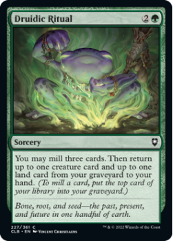 Druidic Ritual : 227/361 COMMANDER LEGENDS: BATTLE FOR BALDUR'S GATE - Magic the Gathering Single Card
