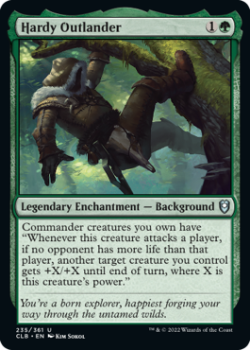 Hardy Outlander : 235/361 COMMANDER LEGENDS: BATTLE FOR BALDUR'S GATE - Magic the Gathering Single Card