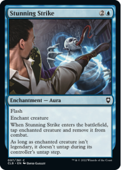 Stunning Strike : 097/361 COMMANDER LEGENDS: BATTLE FOR BALDUR'S GATE - Magic the Gathering Single Card