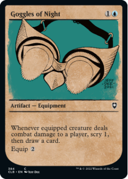 Goggles of Night (SHOWCASE) : 384 COMMANDER LEGENDS: BATTLE FOR BALDUR'S GATE - Magic the Gathering Single Card