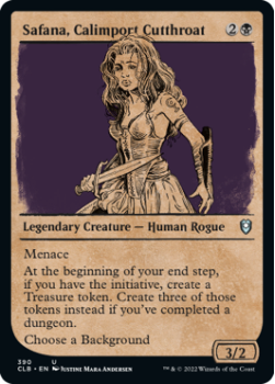 Safana, Calimport Cutthroat (SHOWCASE) : 390 COMMANDER LEGENDS: BATTLE FOR BALDUR'S GATE - Magic the Gathering Single Card