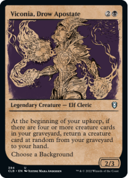 Viconia, Drow Apostate (SHOWCASE) : 394 COMMANDER LEGENDS: BATTLE FOR BALDUR'S GATE - Magic the Gathering Single Card