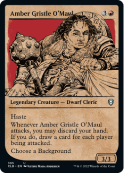Amber Gristle O'Maul (SHOWCASE) : 395 COMMANDER LEGENDS: BATTLE FOR BALDUR'S GATE - Magic the Gathering Single Card