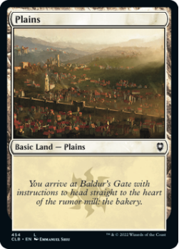 Plains (FOIL): 454 COMMANDER LEGENDS: BATTLE FOR BALDUR'S GATE - Magic the Gathering Single Card