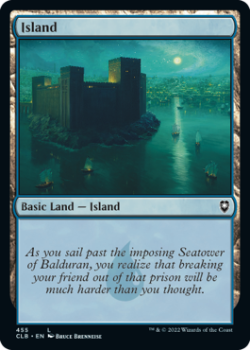 Island (FOIL): 455 COMMANDER LEGENDS: BATTLE FOR BALDUR'S GATE - Magic the Gathering Single Card
