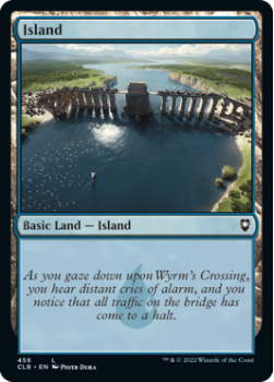 Island (FOIL): 456 COMMANDER LEGENDS: BATTLE FOR BALDUR'S GATE - Magic the Gathering Single Card