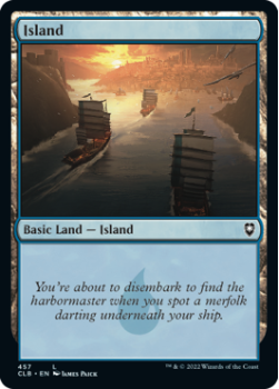Island (FOIL): 457 COMMANDER LEGENDS: BATTLE FOR BALDUR'S GATE - Magic the Gathering Single Card