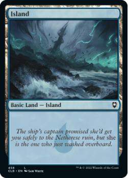 Island (FOIL): 458 COMMANDER LEGENDS: BATTLE FOR BALDUR'S GATE - Magic the Gathering Single Card