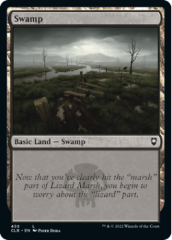 Swamp (FOIL): 459 COMMANDER LEGENDS: BATTLE FOR BALDUR'S GATE - Magic the Gathering Single Card