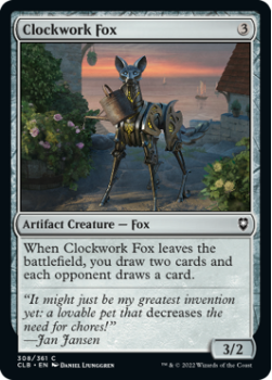 Clockwork Fox : 308/361 COMMANDER LEGENDS: BATTLE FOR BALDUR'S GATE - Magic the Gathering Single Card