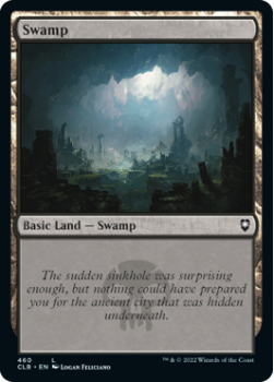 Swamp (FOIL): 460 COMMANDER LEGENDS: BATTLE FOR BALDUR'S GATE - Magic the Gathering Single Card