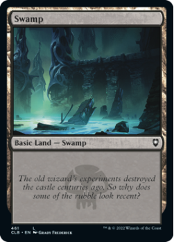 Swamp (FOIL): 461 COMMANDER LEGENDS: BATTLE FOR BALDUR'S GATE - Magic the Gathering Single Card