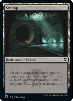 Swamp (FOIL): 462 COMMANDER LEGENDS: BATTLE FOR BALDUR'S GATE - Magic the Gathering Single Card