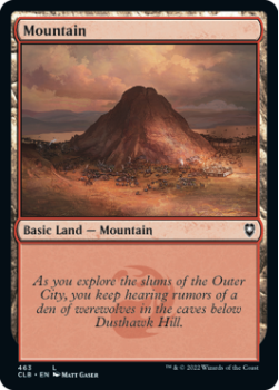 Mountain (FOIL): 463 COMMANDER LEGENDS: BATTLE FOR BALDUR'S GATE - Magic the Gathering Single Card