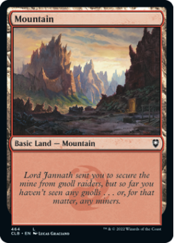 Mountain (FOIL): 464 COMMANDER LEGENDS: BATTLE FOR BALDUR'S GATE - Magic the Gathering Single Card