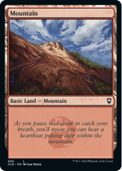 Mountain (FOIL): 466 COMMANDER LEGENDS: BATTLE FOR BALDUR'S GATE - Magic the Gathering Single Card