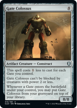 Gate Colossus : 315/361 COMMANDER LEGENDS: BATTLE FOR BALDUR'S GATE - Magic the Gathering Single Card