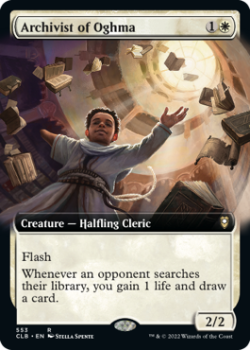 Archivist of Oghma (BORDERLESS) (FOIL): 553 COMMANDER LEGENDS: BATTLE FOR BALDUR'S GATE - Magic the Gathering Single Card
