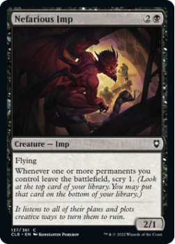 Nefarious Imp : 137/361 COMMANDER LEGENDS: BATTLE FOR BALDUR'S GATE - Magic the Gathering Single Card