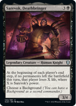 Sarevok, Deathbringer : 144/361 COMMANDER LEGENDS: BATTLE FOR BALDUR'S GATE - Magic the Gathering Single Card