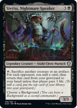Sivriss, Nightmare Speaker : 148/361 COMMANDER LEGENDS: BATTLE FOR BALDUR'S GATE - Magic the Gathering Single Card