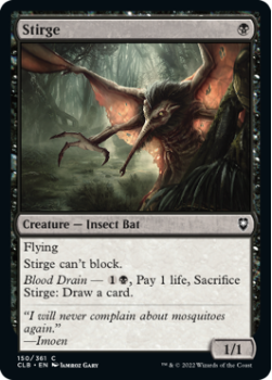 Stirge : 150/361 COMMANDER LEGENDS: BATTLE FOR BALDUR'S GATE - Magic the Gathering Single Card