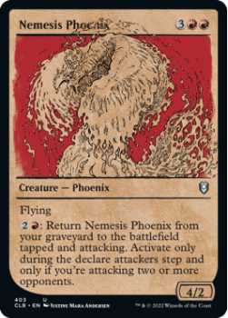 Nemesis Phoenix (SHOWCASE) : 403 COMMANDER LEGENDS: BATTLE FOR BALDUR'S GATE - Magic the Gathering Single Card