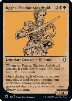 Kagha, Shadow Archdruid (SHOWCASE) : 426 COMMANDER LEGENDS: BATTLE FOR BALDUR'S GATE - Magic the Gathering Single Card
