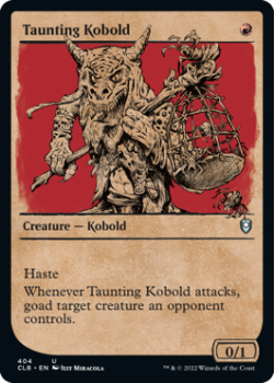 Taunting Kobold (SHOWCASE) : 404 COMMANDER LEGENDS: BATTLE FOR BALDUR'S GATE - Magic the Gathering Single Card
