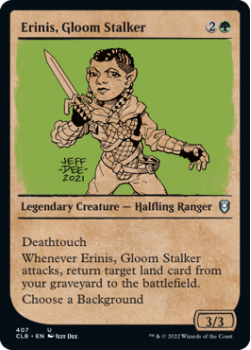 Erinis, Gloom Stalker (SHOWCASE) : 407 COMMANDER LEGENDS: BATTLE FOR BALDUR'S GATE - Magic the Gathering Single Card
