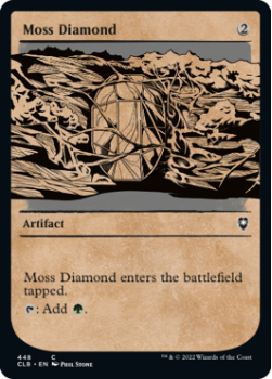 Moss Diamond (SHOWCASE) : 448 COMMANDER LEGENDS: BATTLE FOR BALDUR'S GATE - Magic the Gathering Single Card