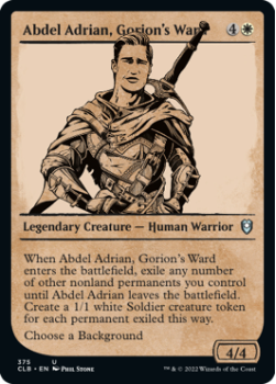 Abdel Adrian, Gorion's Ward (SHOWCASE) : 375 COMMANDER LEGENDS: BATTLE FOR BALDUR'S GATE - Magic the Gathering Single Card