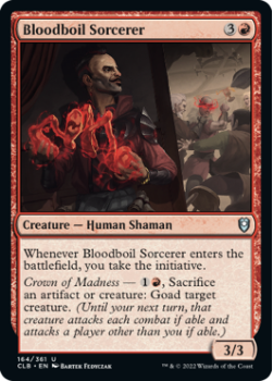 Bloodboil Sorcerer : 164/361 COMMANDER LEGENDS: BATTLE FOR BALDUR'S GATE - Magic the Gathering Single Card