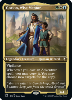 Gorion, Wise Mentor (SHOWCASE) (ETCHED) : 534 COMMANDER LEGENDS: BATTLE FOR BALDUR'S GATE - Magic the Gathering Single Card