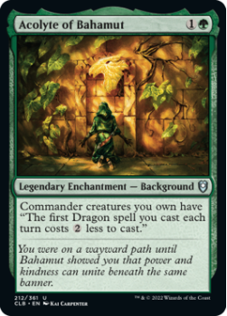 Acolyte of Bahamut : 212/361 COMMANDER LEGENDS: BATTLE FOR BALDUR'S GATE - Magic the Gathering Single Card