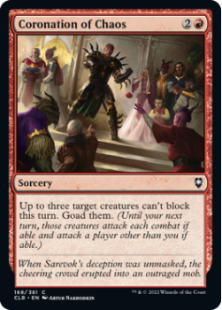 Coronation of Chaos : 168/361 COMMANDER LEGENDS: BATTLE FOR BALDUR'S GATE - Magic the Gathering Single Card