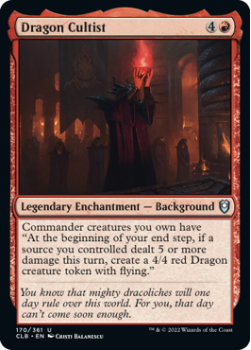 Dragon Cultist : 170/361 COMMANDER LEGENDS: BATTLE FOR BALDUR'S GATE - Magic the Gathering Single Card
