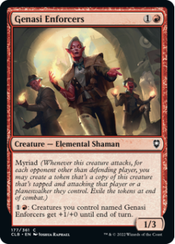 Genasi Enforcers : 177/361 COMMANDER LEGENDS: BATTLE FOR BALDUR'S GATE - Magic the Gathering Single Card