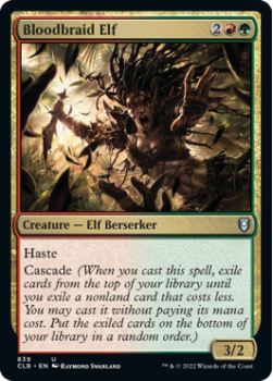 Bloodbraid Elf : 839 COMMANDER LEGENDS: BATTLE FOR BALDUR'S GATE - Magic the Gathering Single Card